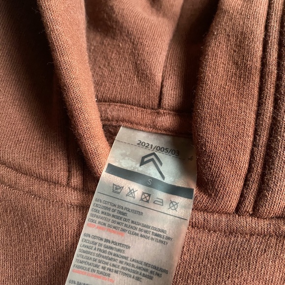 Oner Active classic lounge brown hoodie/sweatshirt. Size S - Picture 3 of 6